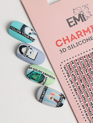 Charmicon 3D Silicone Stickers №94 Слова